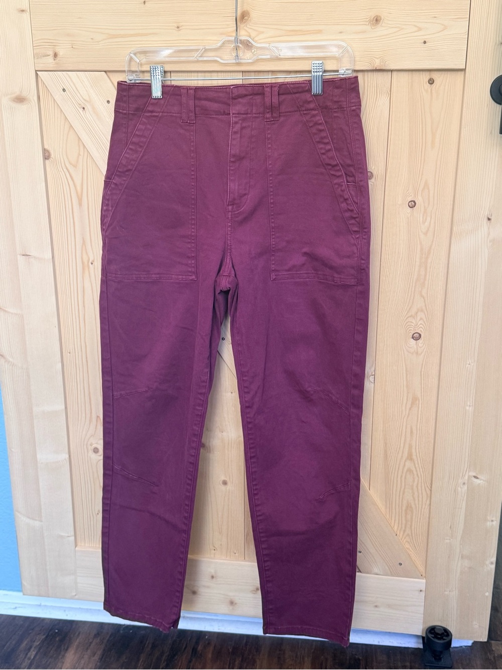 pistola Women's Straight Leg Jeans in Deep Burgundy